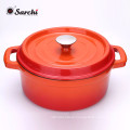 3 Layer Enameled Cast Iron Dutch Oven with enamel Coating, 5 qt